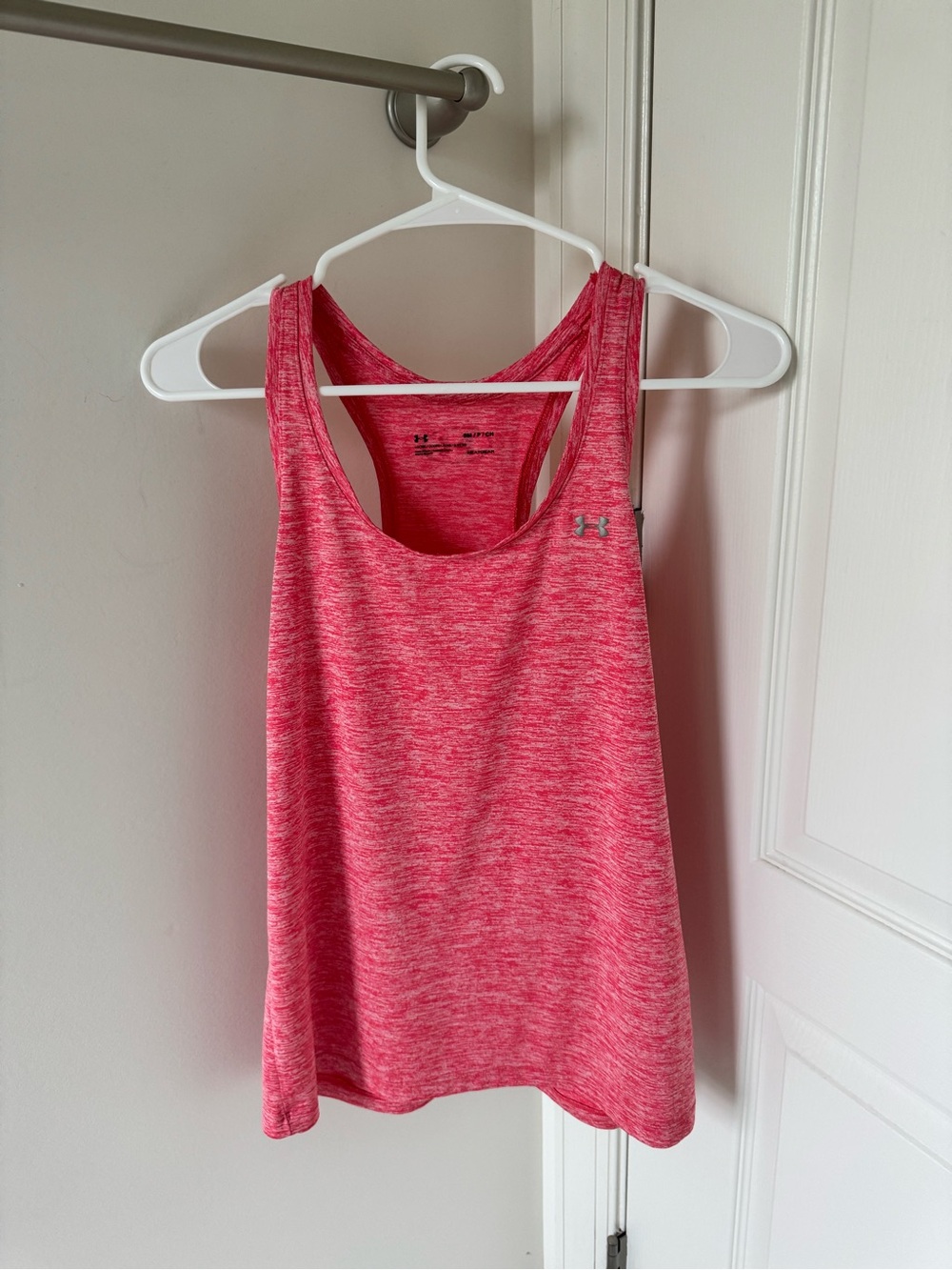 Under Armour Pink Heather Racerback Performance Tank